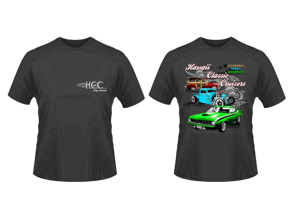 hcc-logo-tshirt-dark-grey-hawaii-classic-cruizers-inc